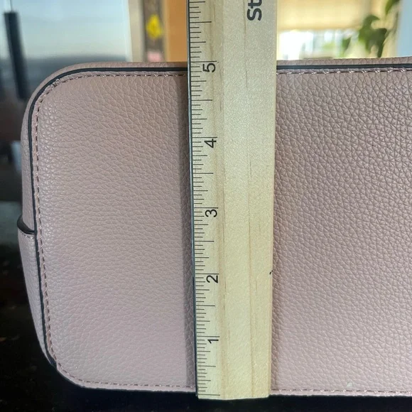 Dusty Rose Vegan Pebble Leather Large Tote Bag - Picture 6 of 7